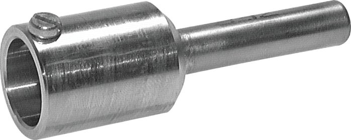 Exemplary representation: Thermowell with clamping screw for bimetal thermometer, for welding in