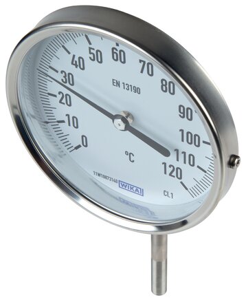 Zgleden uprizoritev: Bimetal thermometer vertical without thermowell, industrial version