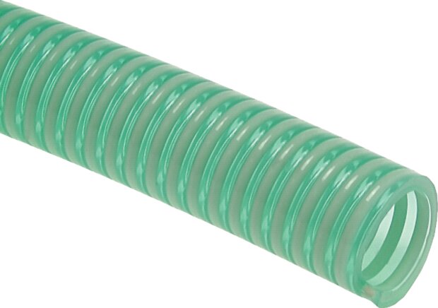 Principskitse: Spiralslange af PVC-plast