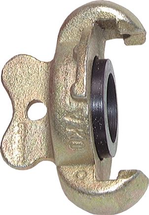 Exemplary representation: Compressor coupling lock, 10 bar, galvanised steel, NBR seal