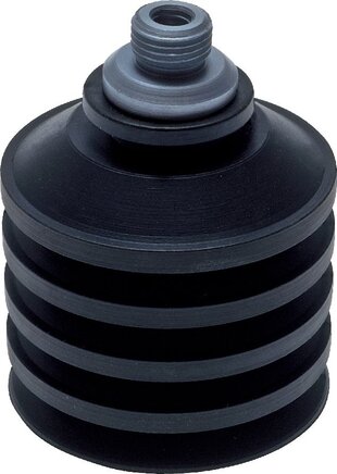 Exemplary representation: Bellows suction cup with holder