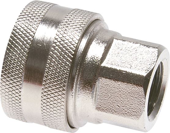 Zgleden uprizoritev: Coupling for washer hose, coupling socket, nickel-plated brass