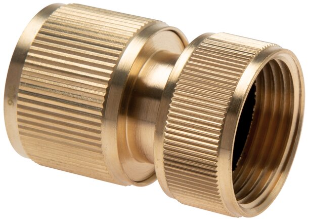 Zgleden uprizoritev: Coupling socket with female thread, brass