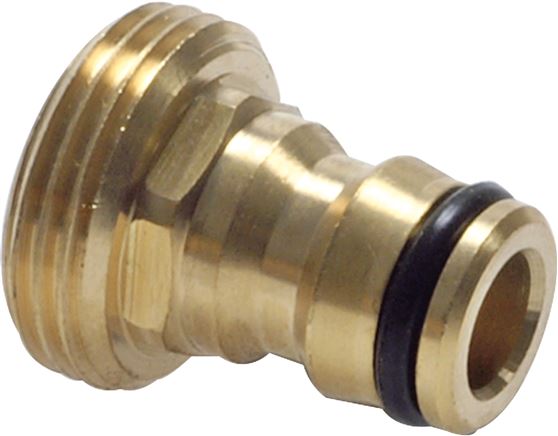 Exemplary representation: Coupling plug with male thread (device adapter), brass