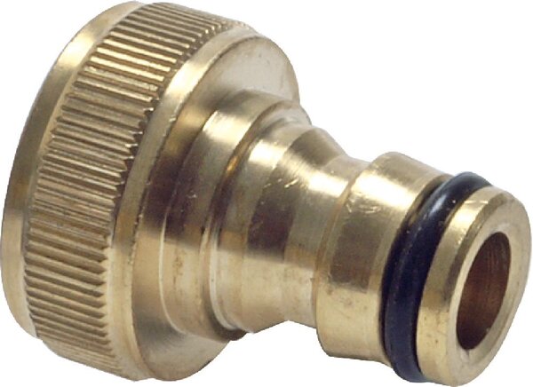 Exemplary representation: Coupling plug with female thread (tap connectors), brass