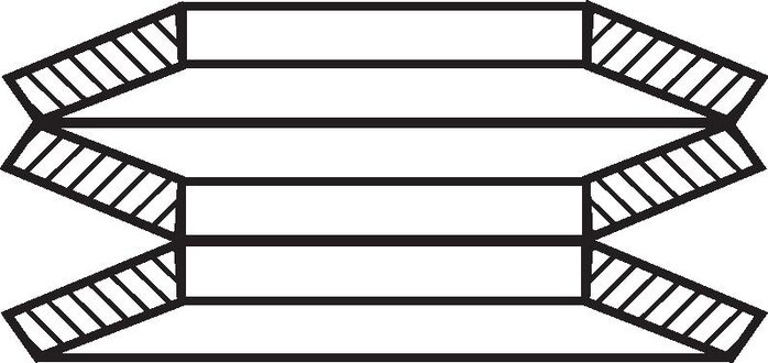 Exemplaire exposé: Rondelles Belleville (en série: débattement accru)