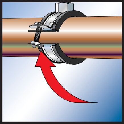 Príklad použití: Objímky potrubí Fischer montáž 3