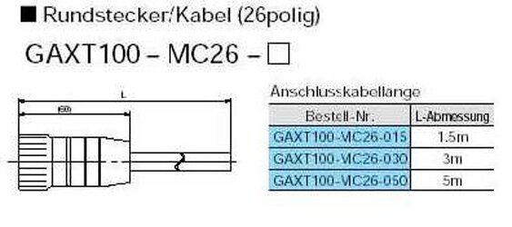 Exemplarische Darstellung: AXT100-MC26 (AXT100-MC26)   &   AXT100-MC26-015 (AXT100-MC26-015)   &   AXT100-MC26-030 (AXT100-MC26-030)  & ...