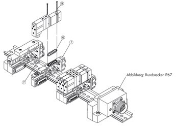 Exemplarische Darstellung: SV1000-50-4A-C6 (SV1000-50-4A-C6)   &   SX3000-57-4 (SX3000-57-4)   &   SX5000-57-6 (SX5000-57-6)  & ...