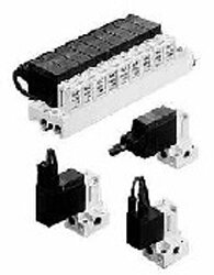 Exemplarische Darstellung: VQ110-5F-Q (VQ110-5F-Q)   &   VQ110-5LO-Q (VQ110-5LO-Q)   &   VQ120-5F-Q (VQ120-5F-Q)