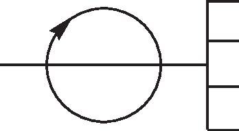 Schaltsymbol: Drehverteiler, 4-fach