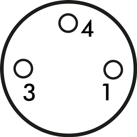 Schaltsymbol: M 8-Buchse (3-polig)