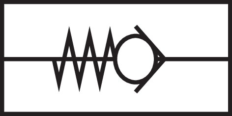 Schematic symbol: Rückschlagventil