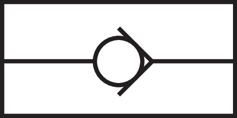 Schematic symbol: without spring