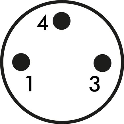 Schaltsymbol: M 8-Stecker (3-polig)