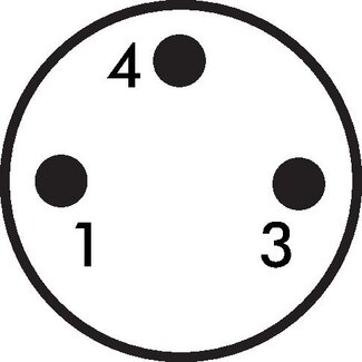 Schematic symbol: M 8 plug (3-pin)