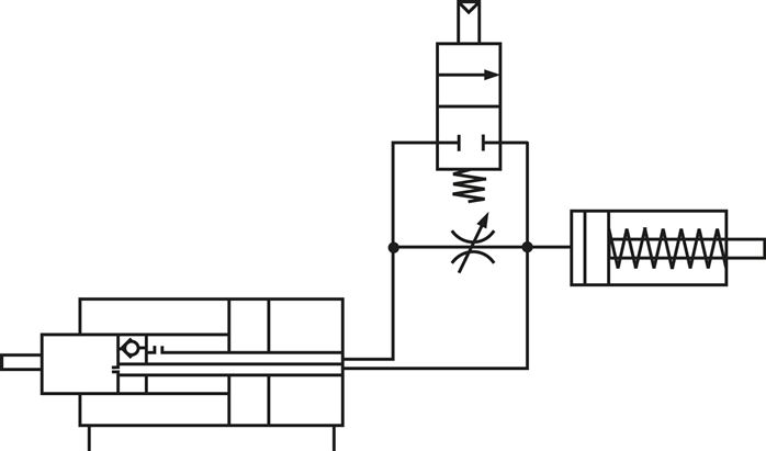 Schematický symbol: SKIP-ventil