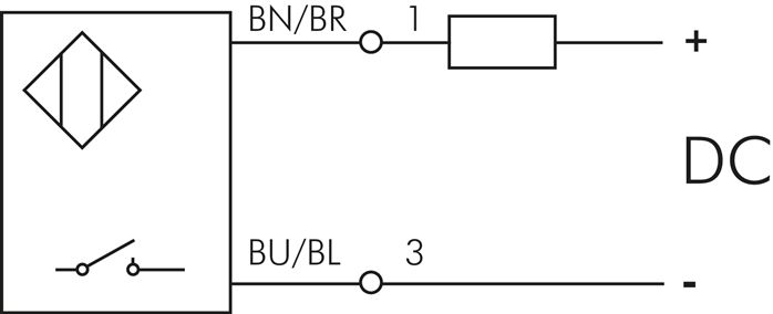 Schaltsymbol: 2-Leiter Solid State Sensor