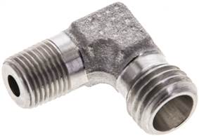 Elbow cutting ring fitt. R 1/8"-6 L (M12x1,5), without nut & cutting ring, 1.4571(XWE 6 LR ES)