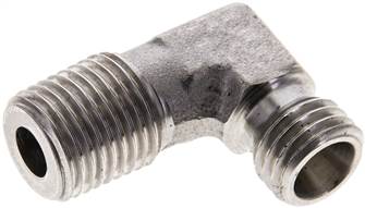 Elbow cutting ring fitt. R 1/4"-6 L (M12x1,5), without nut & cutting ring, 1.4571(XWE 6 LR 1/4 ES)