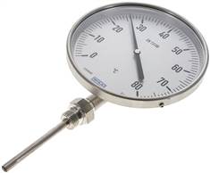 Wika Bimetallthermometer, senkrecht D160/0 bis +80°C/100mm (TS80160100) -  Landefeld - Pneumatik - Hydraulik - Industriebedarf