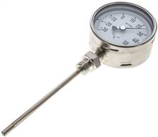 Wika Bimetallthermometer, senkrecht D100/-30 bis +50°C/160mm (TS35100160ES)  - Landefeld - Pneumatik - Hydraulik - Industriebedarf