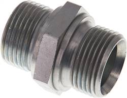 Hydraulic double nipple G 1"-G 1", Zinc plated steel(DN 1010 HD)