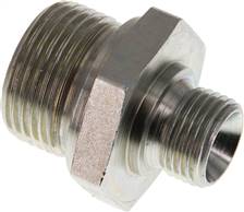 Hydraulic double nipple G 1"-G 1/2", Zinc plated steel(DN 1012 HD)