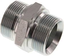 Hydraulic double nipple G 1-1/2"-G 1-1/2", Zinc plated steel(DN 112112 HD)