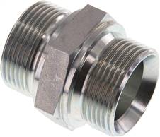 Hydraulic double nipple G 1-1/4"-G 1-1/4", Zinc plated steel(DN 114114 HD)