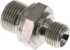 Hydraulic double nipple G 3/8"-G 1/4", Zinc plated steel(DN 3814 HD)