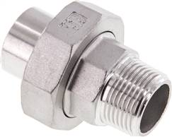 raccord fileté à souder à joint plat R 3/4"(fil. mâle)-26,9 mm(DNT 3434 ASAF ES)