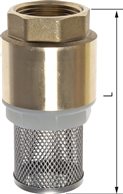 Foot valve (light) G 4",Brass