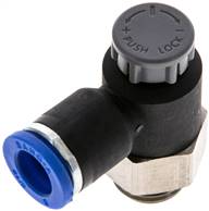 Kompakt-Drosselrückschlagventil G 1/4"-8mm,abluftregelnd (Standard)