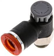 Kompakt-Drosselrückschlagventil G 1/8"-8mm,zuluftregelnd
