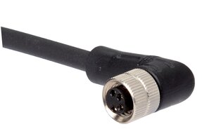 Kabel mit M8-Kupplung, 4-adrig, 10 m, abgewinkelt