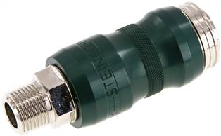 Safety coupling socket (NW7,2) R 3/8"(male thread) m. HSV(KDGSI 38 NW7 HSV)