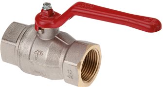 Brass ball valve, Rp 1-1/2", -0,9 do 30 bar, full throughway