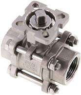 Stainless steel ball valve, direct assembly flange G 1",PN 63
