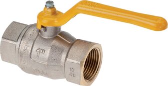 Brass ball valve, DVGW, Rp 2", -0,9 do 25 bar