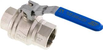 Brass ball valve, lockable, Rp 1-1/2", -0,98 do 40 bar