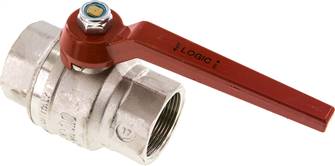 Brass ball valve, Rp 1-1/2", -0,9 do 64 bar, manufactured silicone-free