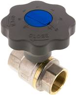Soft close brass ball valve, Rp 1-1/2", 0 do 40bar, DVGW