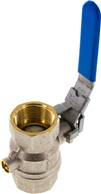 Brass ball valve with venting borehole G 1-1/4",PN 14