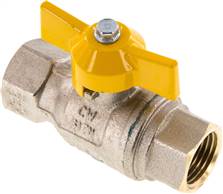 Brass ball valve, DVGW, Rp 1/2", -0,9 do 50 bar