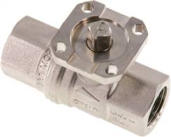 Brass ball valve, direct assembly flange G 1/2", -0,9 do 40bar