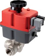 Electrical. 3-way ball valve (L), G 3/8", 24 do 240 V (AC) / 24 do 135 V (DC)