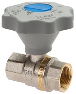Soft close brass ball valve, Rp 2", 0 do 40bar, DVGW