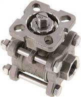 Stainless steel ball valve, direct assembly flange G 3/8",PN 63