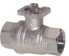 Brass ball valve, direct assembly flange Rp 4", -0,9 do 20bar